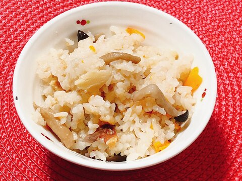 たけのこ♪もちもち炊き込みご飯